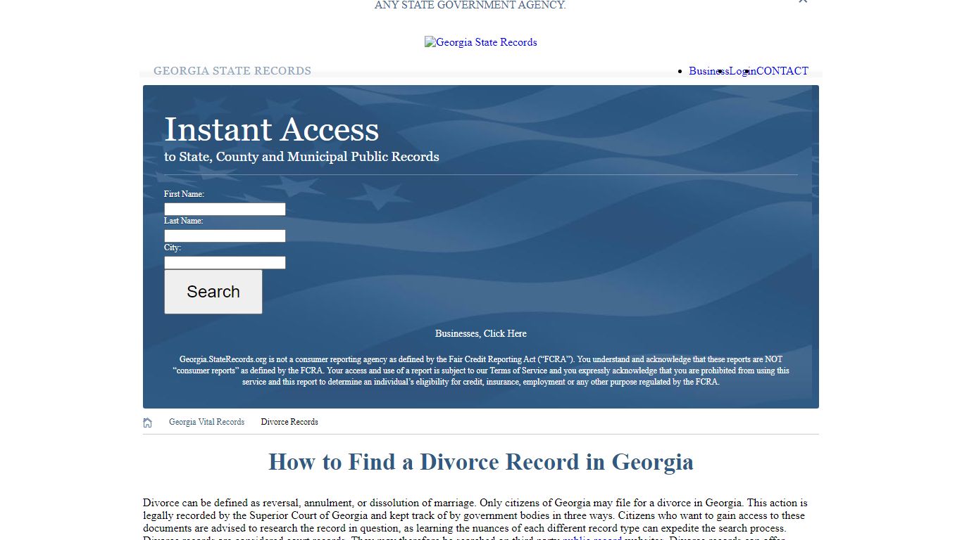 How to Find a Divorce Record in Georgia - Georgia State Records